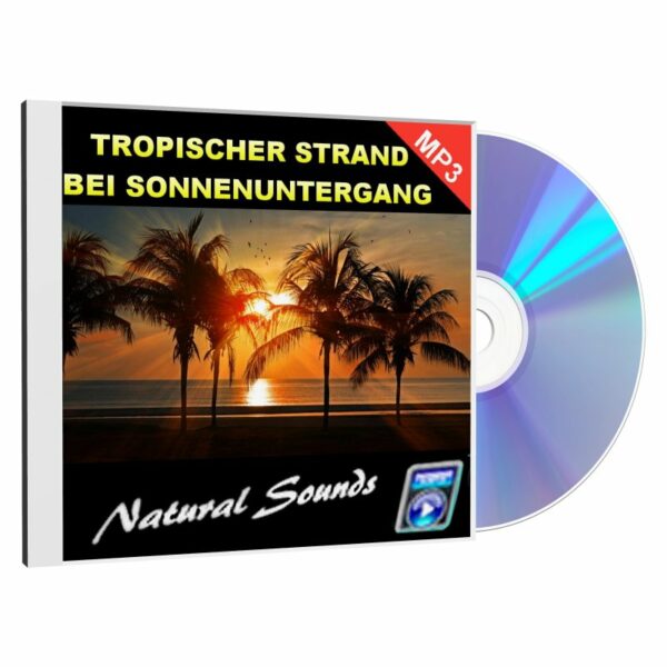 Reseller Audio CD Cover: Natural Sounds - Tropischer Strand bei Sonnenuntergang-1