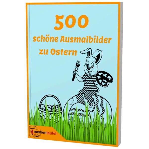 Reseller Malvorlagen Cover: 500 schöne Ausmalbilder zu Ostern-1