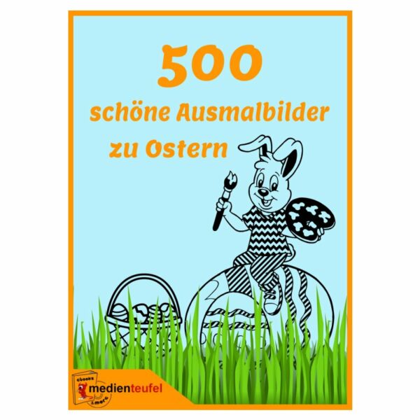 Reseller Malvorlagen Cover: 500 schöne Ausmalbilder zu Ostern-2