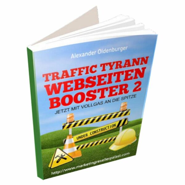 Reseller eBook Cover: Traffic Tyrann Webseiten Booster 2-1