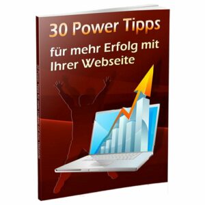 Reseller eBook Cover: 30 Power Tipps - Für mehr Erfolg mit Ihrer Webseite