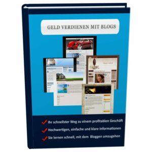 eBook Cover: Crash Kurs - Geld verdienen mit Blogs