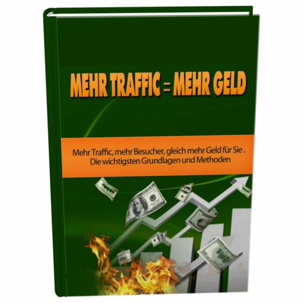 eBook Cover: Crash Kurs - Mehr Traffic Mehr Geld